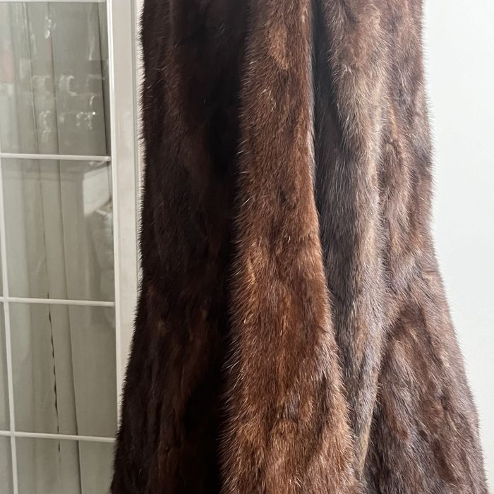 Casaco de vison castanho