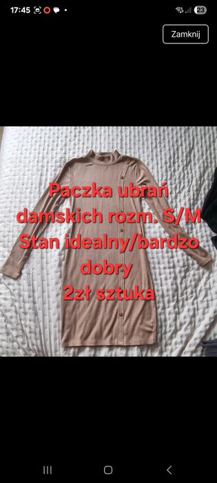 Ubrania paczka damskie paka ubrań
