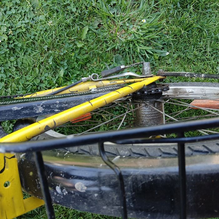 Rower zolty dzieciecy