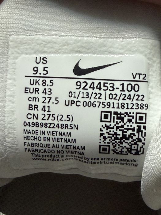 Кросівки чоловічі Nike Air Vapormax Plus White 43р