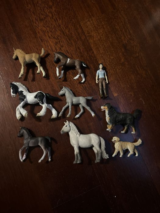 Schleich koń źrebak pies kurczak kot konik ludzik Radom
