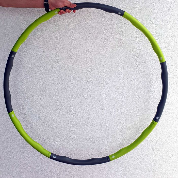 Hula Hoop de Fitness Peso 1.2kg – Desmontável (Verde/Cinzento)