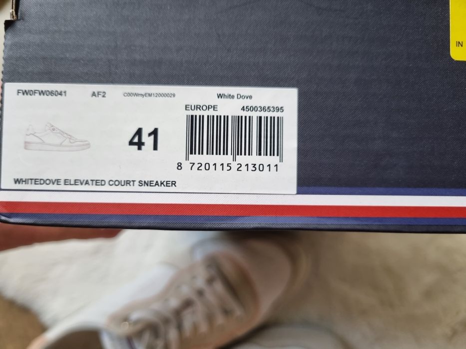 Tommy Hilfiger- sneakersy skórzane. Rozmiar  41