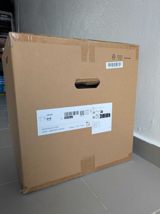 Microondas IKEA LAGAN encastre preto novo