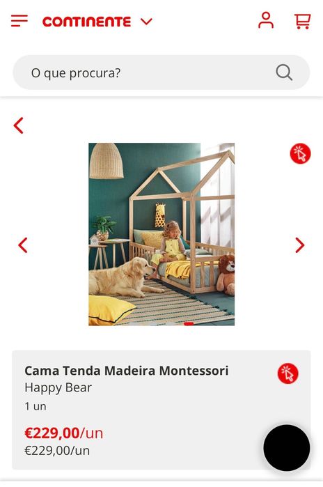 Cama Tenda/Casa Madeira Montessori