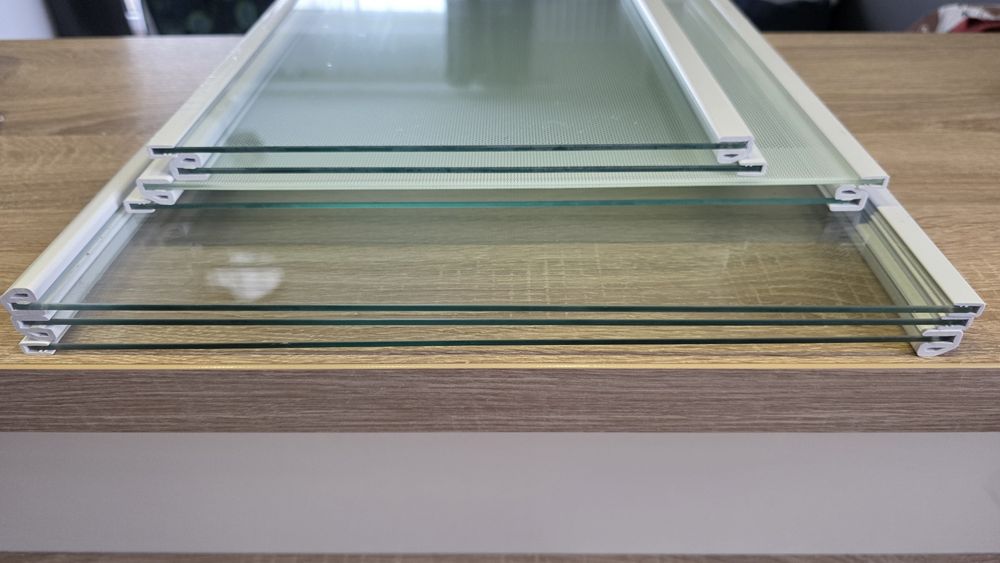 Półki do lodowki Lg side by side 3 rozmiary jedna biala