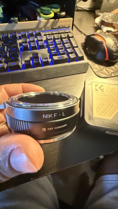 Lemte manual Foco Nikon F para adaptador