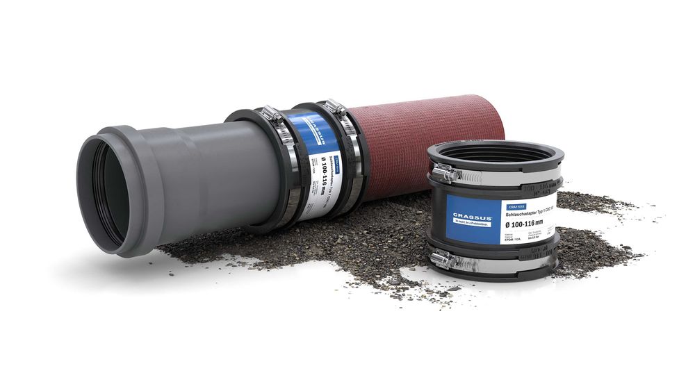 Соединитель труб 110 мм Crassus Standart Type 1 CDC 100, EPDM,Германия