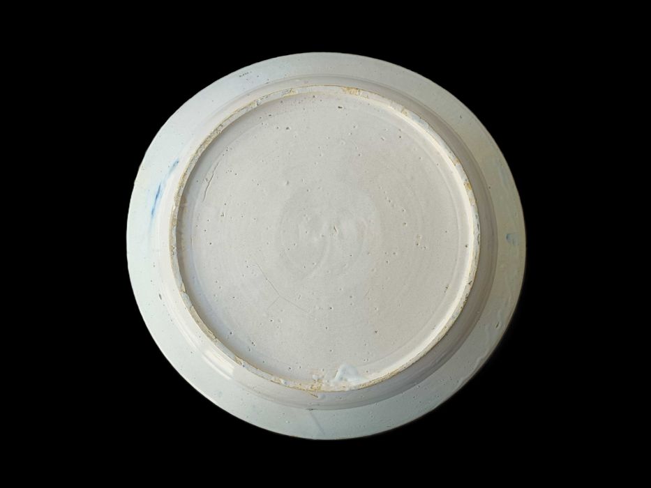 Prato faiança Peixe e Talheres, Bandeira ou Fervença, século XIX