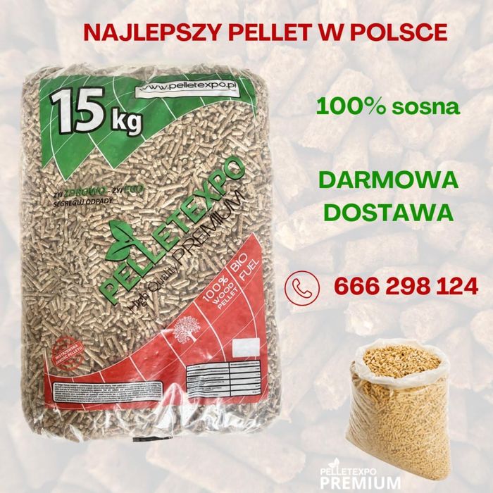 Pellet drzewny Barlinek, Pelletexpo. Dostawa GRATIS! Najwyższa jakość.