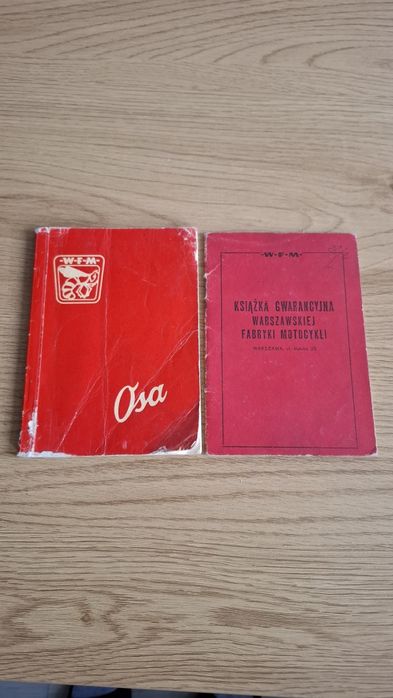 Instrukcje obsługi wfm,osa,komar,junak,wsk kos,romet