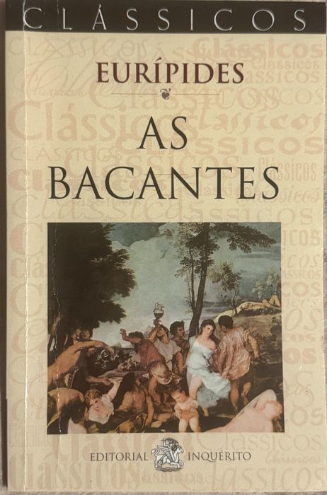Livro Eurípides “As Bacantes”