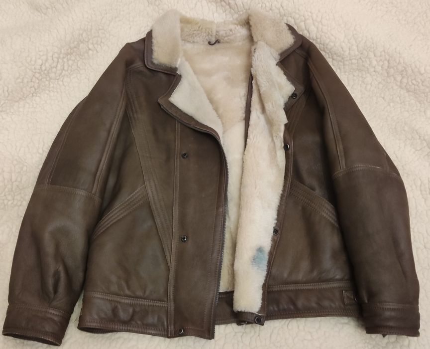 Skórzany kożuch męski