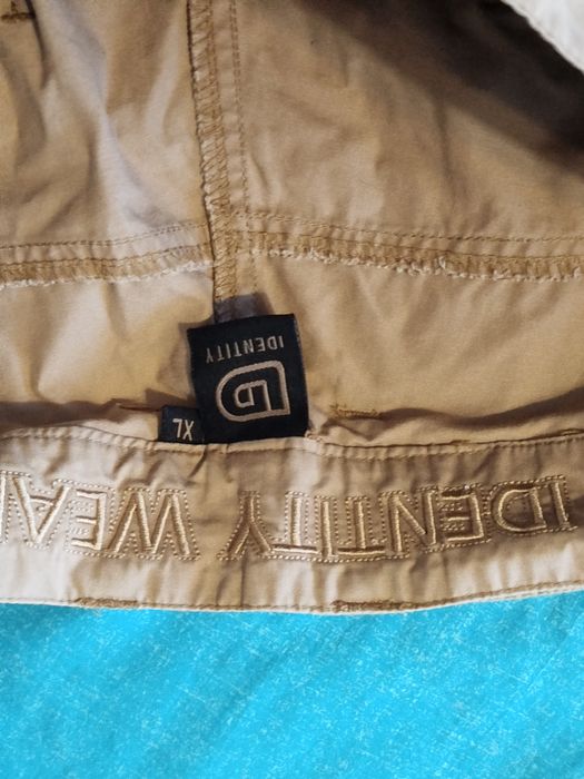 Proste beżowe karmelowe spodnie z prostą nogawką Identity Wear XL