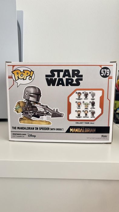 Funko POP Star Wars - The Mandalorian on Speeder with Grogu 579