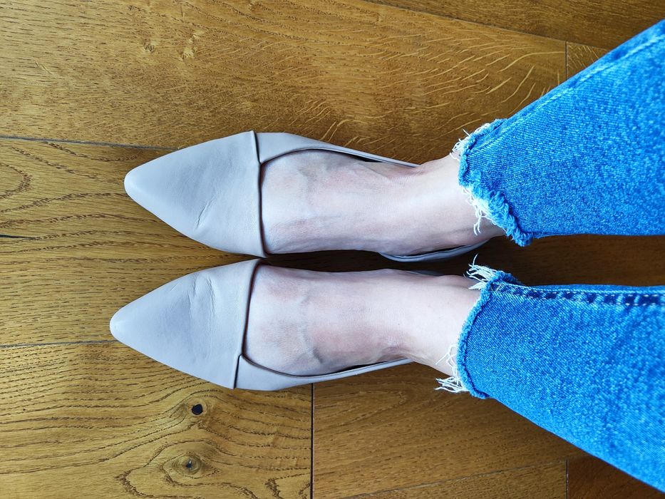 Beżowe baleriny z czubkiem 36 Jenny Fairy CCC