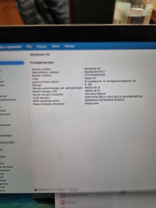 Macbook air M1 8/256
