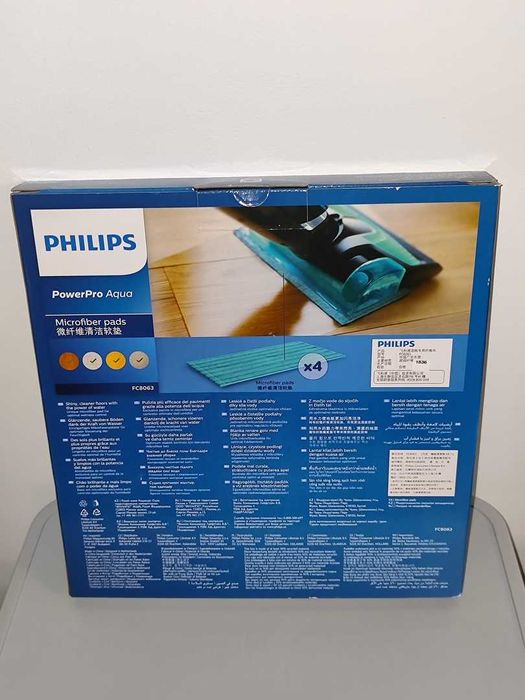 Philips PowerPro Aqua Nakładki Mopujące Pody Myjące 4 Sztuki Nowe