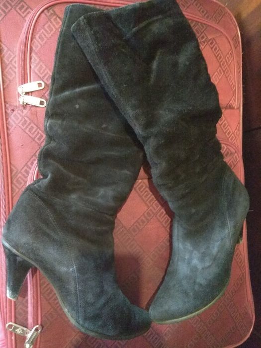 сапоги зимние замш 39р