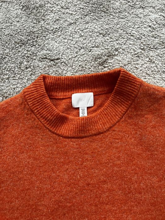Pomarańczowy sweter H&M M