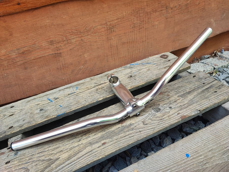 Kierownica i mostek rowerowy Cust-Tec alu 25.4/600mm Retro MTB