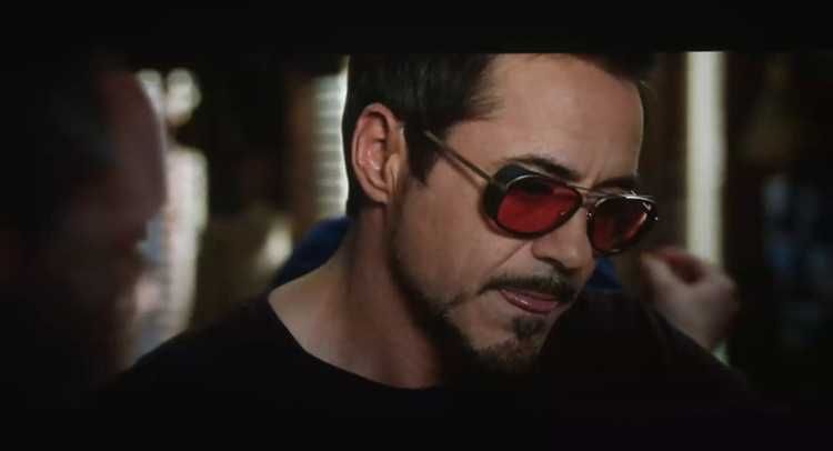 Okulary przeciwsłoneczne zerówki Tony Stark Iron Man pilotki UV400