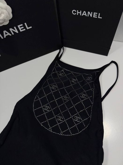 Купальник зі стразами Chanel преміум нова колекція