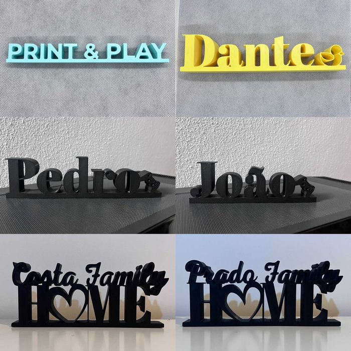 Artigos personalizados para docoração em casa e/ou festas