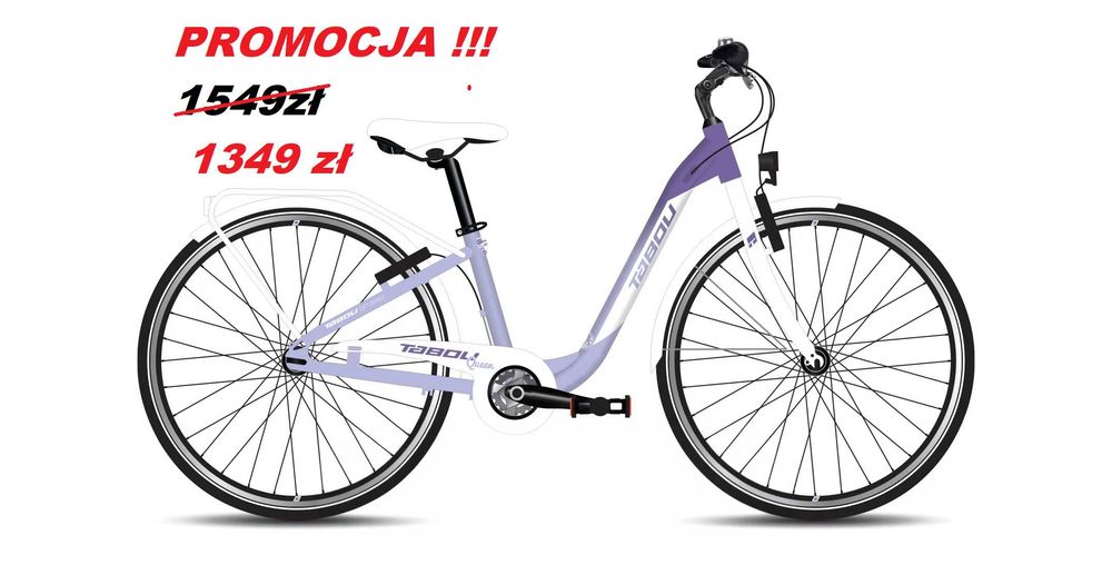 TABOU QUEEN 20 PLUS Fioletowo biały