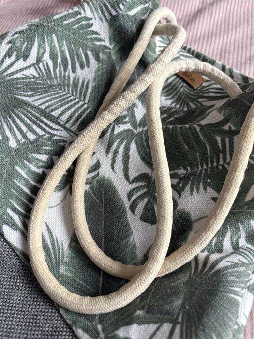 Me&Bags, torba, worek, damska, wzór w palmy