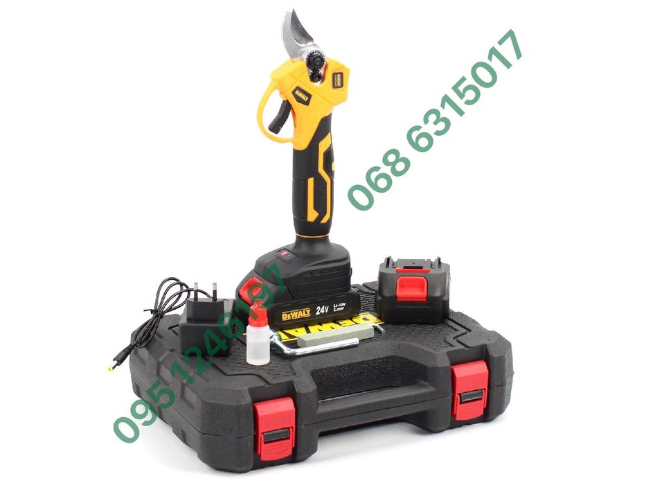 Аккумуляторный секатор DeWalt DCMPP540P1 24V 5Ah Толщина реза 30мм