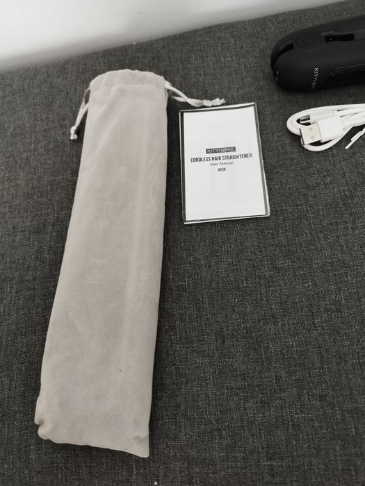 Bezprzewodowa mini prostownica do włosów Kityhome podróżna 2w1