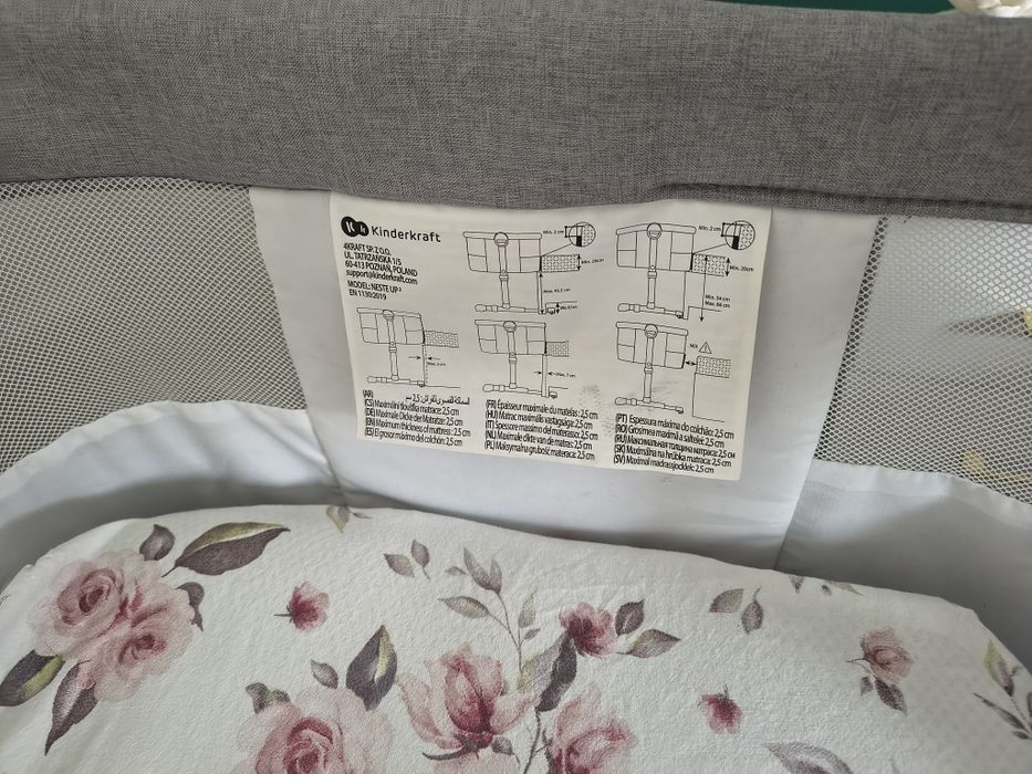 Dostawka kinderkraft + materac fizjomax
