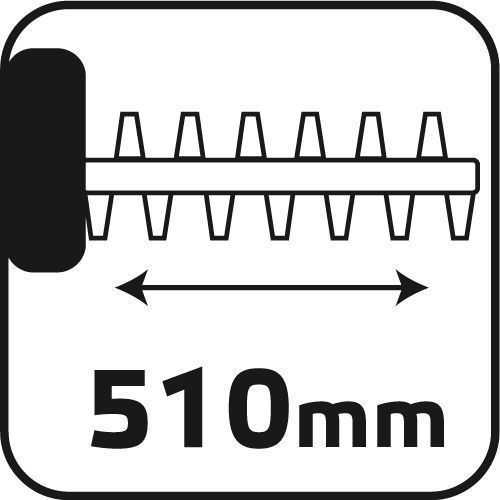 Nożyce Do Żywopłotu 600W, Szerokość Cięcia 450 Mm