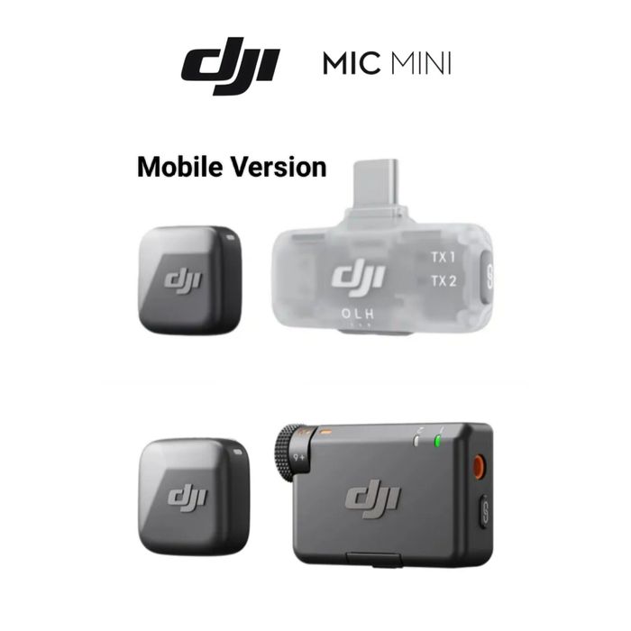 DJI mic mini Mobile Version / мікрофон петличний + приймач радіосистема