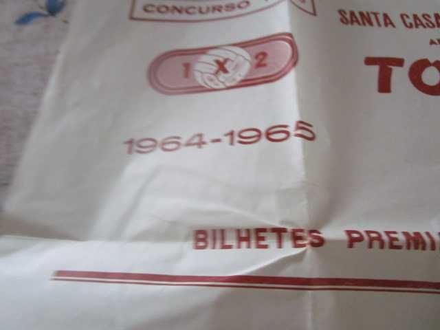 Totobola cartaz 1965 raro