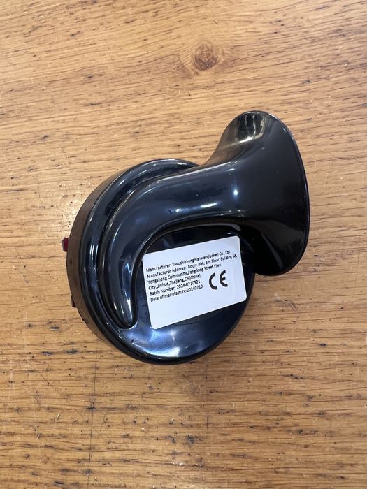 Buzina Caracol Elétrica 12V para Carro / Moto (Nova)