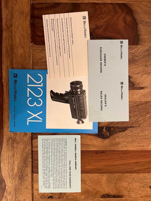 Câmara Super 8 Bell & Howell 2123 XL – Nova (nunca usada) + caixa original