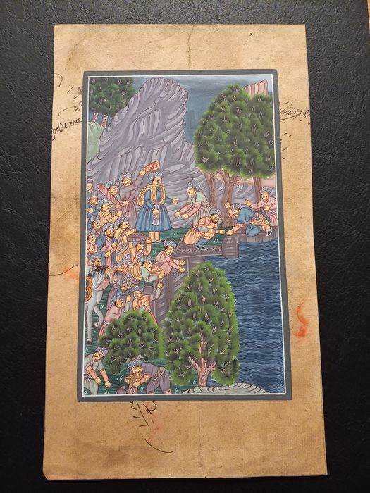 Hinduski ręcznie malowany obraz #3