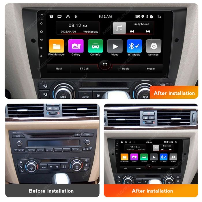 Montaż car audio Android kamery cofania