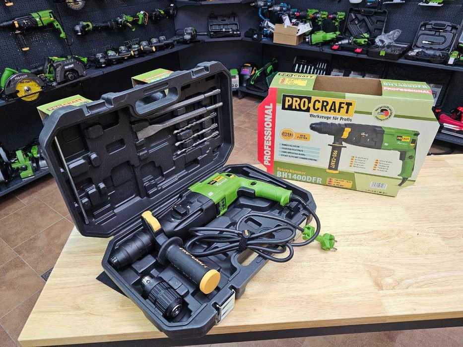 Перфоратор Procraft Сменный патрон  3 режима работы Мощный Компактный