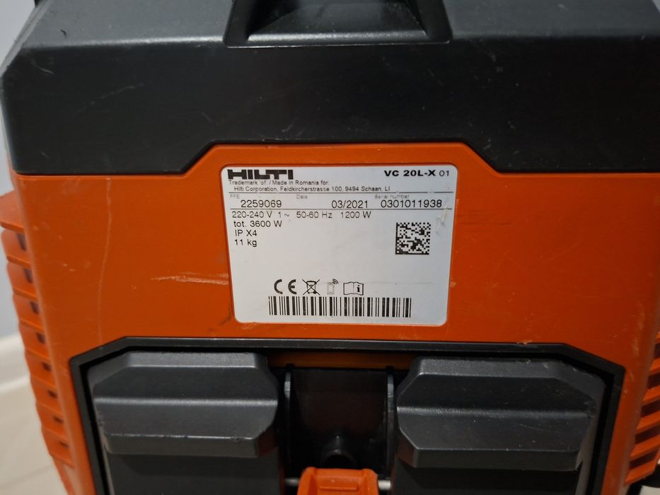 Hilti VC 20L-X Система пиловідведення класу L