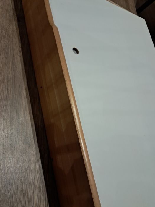 Łóżeczko dziecięce bukowe z szuflady, materac, gratisy