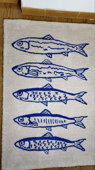 Tapete peixes azuis