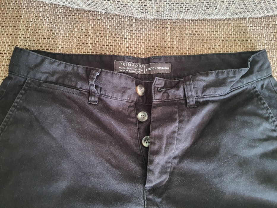 Czarne męskie spodnie Primark W30 L30 Promocja