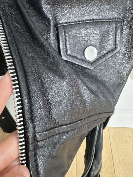 Skórzaba kurtka biker S Mango