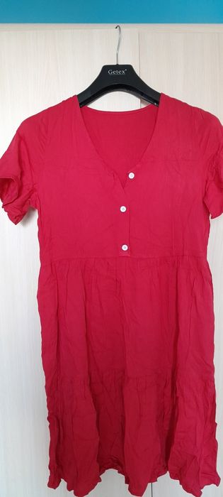 Sukienka malinowa 34/36 Nowa z USA