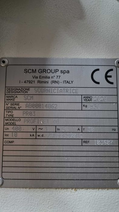 Strugarka czterostronna SCM Profiset 40-jak nowa, Cena Brutto OKAZJA!!!