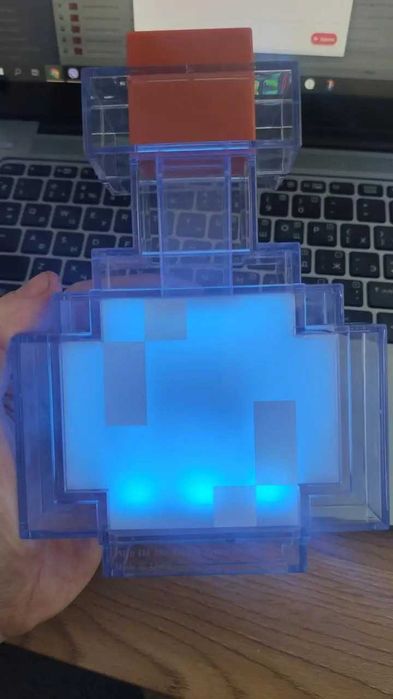 Нічник ОРИГІНАЛ Led Каганець Пляшка з зіллям Minecraft | Майнкрафт