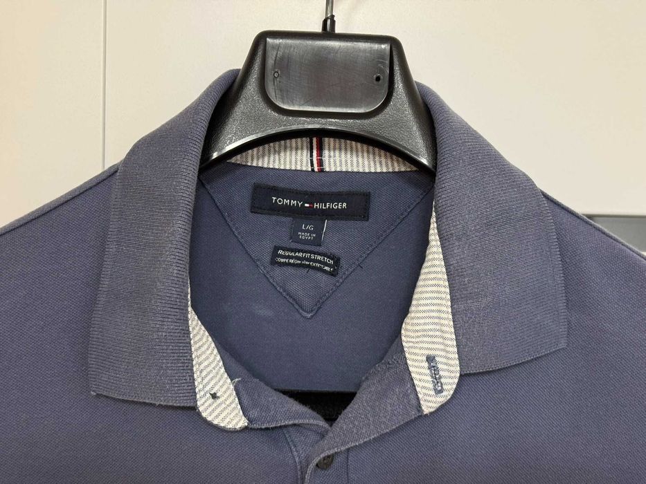 Tommy Hilfiger koszulka polo t-shirt niebieska rozmiar L